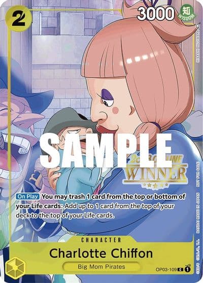 Charlotte Chiffon Offline Regional 2023 Winner One Piece Promotion Cards One Piece card