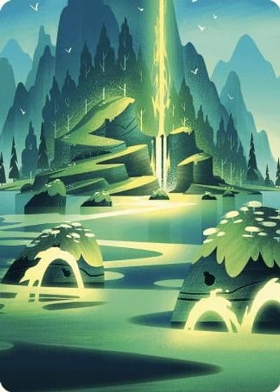 Leyline of Abundance Art Card Art Series: Wilds of Eldraine Magic card