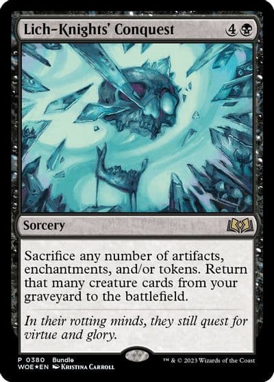 Lich Knights Conquest WOE Bundle Unique and Miscellaneous Promos Magic card