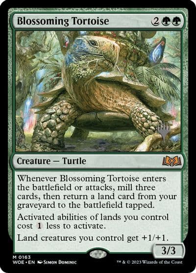 Blossoming Tortoise Promo Pack: Wilds of Eldraine Magic card