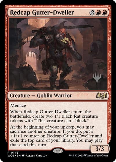 Redcap Gutter Dweller Promo Pack: Wilds of Eldraine Magic card