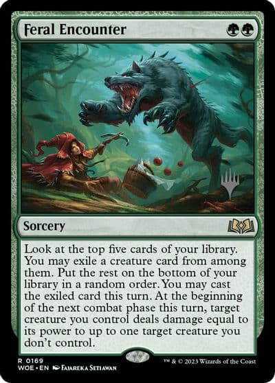 Feral Encounter Promo Pack: Wilds of Eldraine Magic card