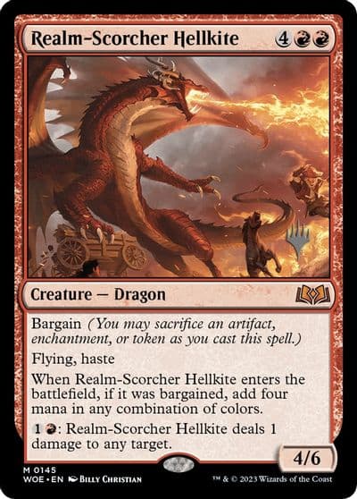 Realm Scorcher Hellkite Promo Pack: Wilds of Eldraine Magic card