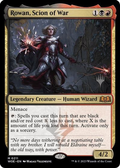 Rowan Scion of War Promo Pack: Wilds of Eldraine Magic card