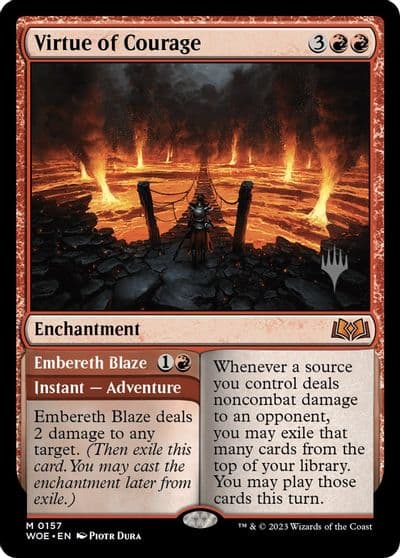 Virtue of Courage Promo Pack: Wilds of Eldraine Magic card