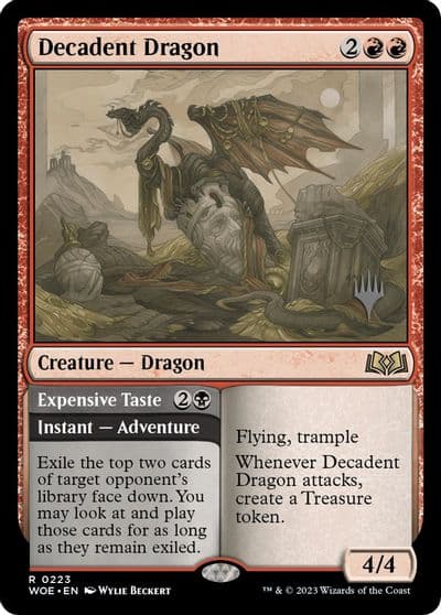 Decadent Dragon Promo Pack: Wilds of Eldraine Magic card