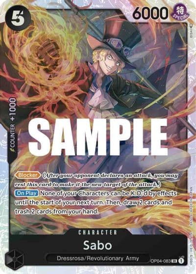 Sabo Kingdoms of Intrigue One Piece card