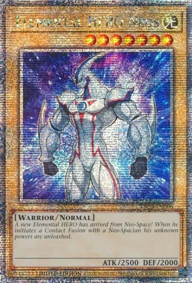 Elemental HERO Neos Quarter Century Secret Rare 25th Anniversary Tin: Dueling Heroes Yu-Gi-Oh! card