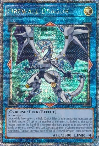 Firewall Dragon Quarter Century Secret Rare 25th Anniversary Tin: Dueling Heroes Yu-Gi-Oh! card