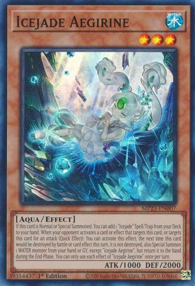 Icejade Aegirine 25th Anniversary Tin: Dueling Heroes Mega Pack Yu-Gi-Oh! card