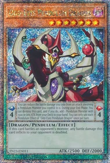 Odd Eyes Pendulum Dragon Quarter Century Secret Rare 25th Anniversary Tin: Dueling Heroes Yu-Gi-Oh! card