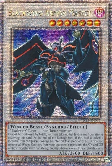Blackwing Armor Master Quarter Century Secret Rare 25th Anniversary Tin: Dueling Heroes Yu-Gi-Oh! card