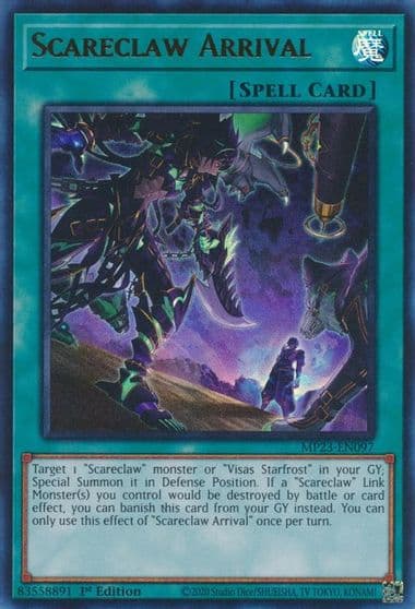 Scareclaw Arrival 25th Anniversary Tin: Dueling Heroes Mega Pack Yu-Gi-Oh! card