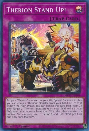 Therion Stand Up 25th Anniversary Tin: Dueling Heroes Mega Pack Yu-Gi-Oh! card