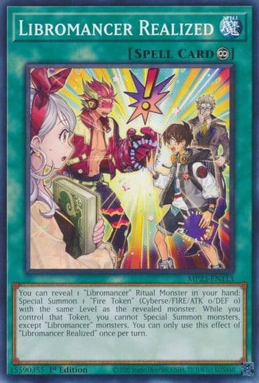Libromancer Realized 25th Anniversary Tin: Dueling Heroes Mega Pack Yu-Gi-Oh! card