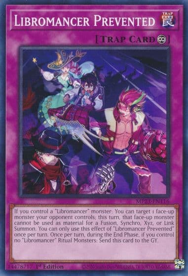 Libromancer Prevented 25th Anniversary Tin: Dueling Heroes Mega Pack Yu-Gi-Oh! card