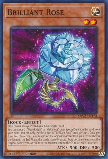 Brilliant Rose 25th Anniversary Tin: Dueling Heroes Mega Pack Yu-Gi-Oh! card