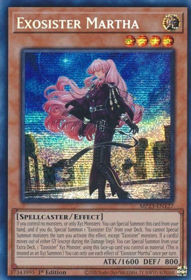 Exosister Martha 25th Anniversary Tin: Dueling Heroes Mega Pack Yu-Gi-Oh! card