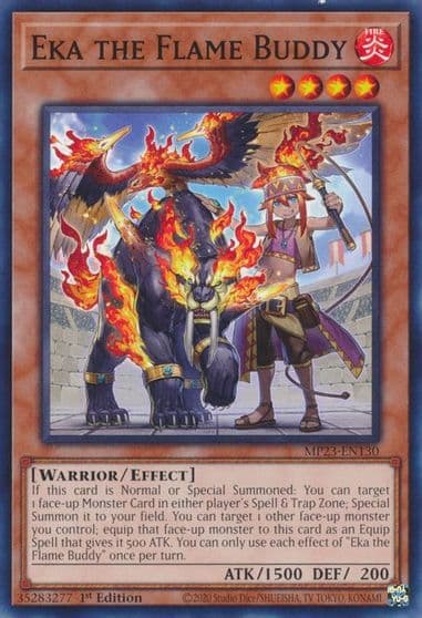 Eka the Flame Buddy 25th Anniversary Tin: Dueling Heroes Mega Pack Yu-Gi-Oh! card