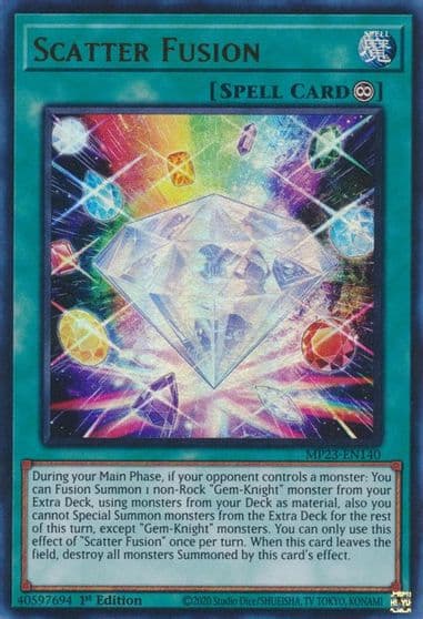Scatter Fusion 25th Anniversary Tin: Dueling Heroes Mega Pack Yu-Gi-Oh! card