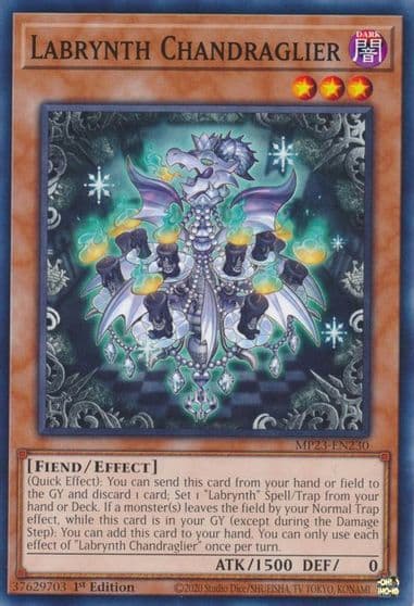 Labrynth Chandraglier 25th Anniversary Tin: Dueling Heroes Mega Pack Yu-Gi-Oh! card
