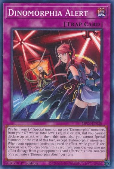 Dinomorphia Alert 25th Anniversary Tin: Dueling Heroes Mega Pack Yu-Gi-Oh! card