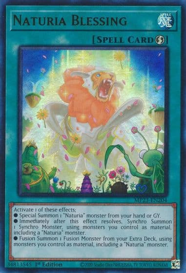 Naturia Blessing 25th Anniversary Tin: Dueling Heroes Mega Pack Yu-Gi-Oh! card
