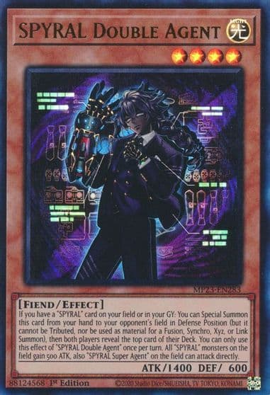 SPYRAL Double Agent 25th Anniversary Tin: Dueling Heroes Mega Pack Yu-Gi-Oh! card