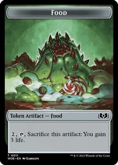 Food 0011 Token Wilds of Eldraine Magic card