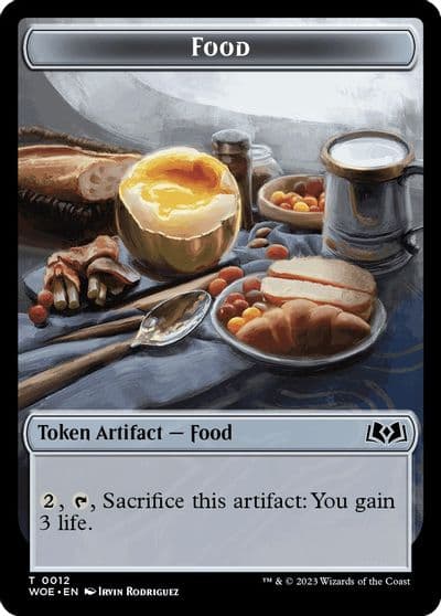 Food 0012 Token Wilds of Eldraine Magic card