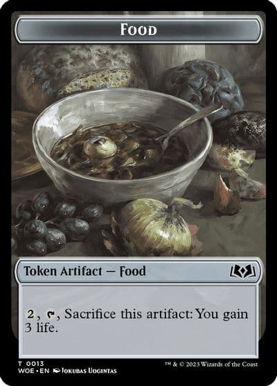 Food 0013 Token Wilds of Eldraine Magic card