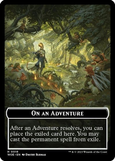 Emblem On an Adventure Wilds of Eldraine Magic card