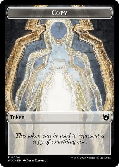 Copy Monster Role Virtuous Role Double Sided Token Commander: Wilds of Eldraine Magic card