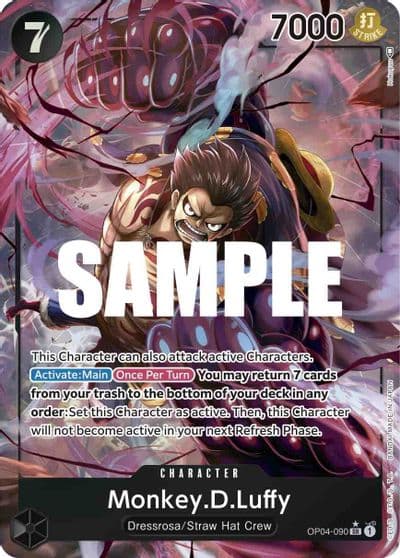 MonkeyDLuffy 090 Alternate Art Kingdoms of Intrigue One Piece card