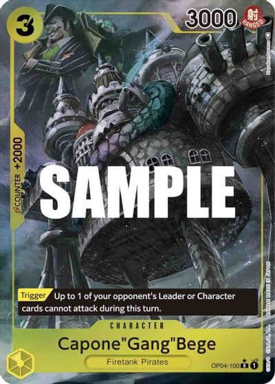 CaponeGangBege Alternate Art Kingdoms of Intrigue One Piece card