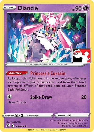 Diancie Prize Pack Series Cards Pokemon card