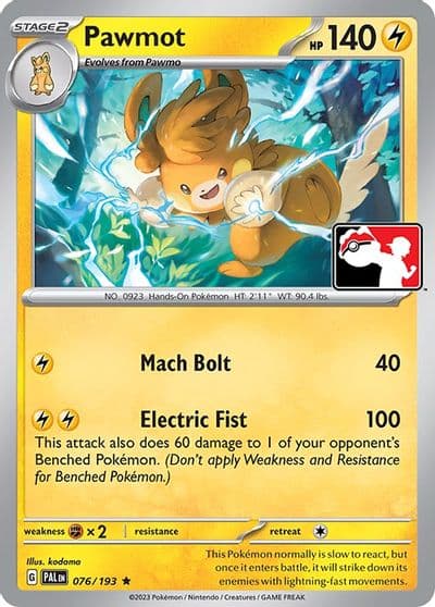 Pawmot Prize Pack Series Cards Pokemon card