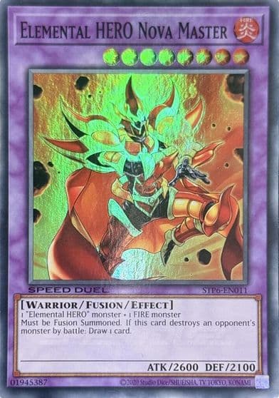 Elemental HERO Nova Master Speed Duel: Tournament Pack 6 Yu-Gi-Oh! card