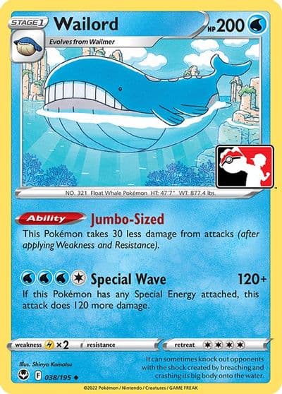 Wailord Prize Pack Series Cards Pokemon card