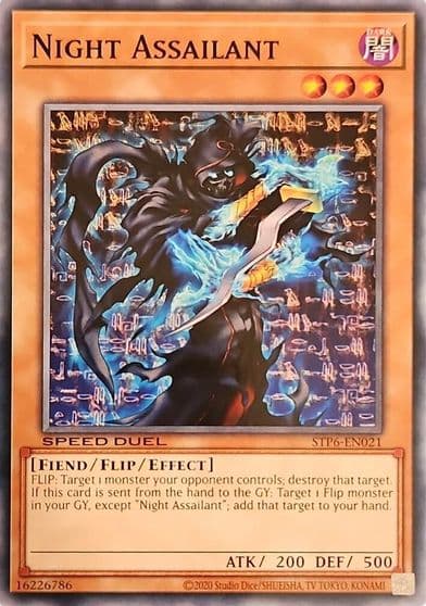 Night Assailant Speed Duel: Tournament Pack 6 Yu-Gi-Oh! card