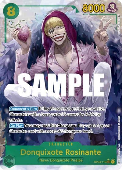Donquixote Rosinante Alternate Art Kingdoms of Intrigue One Piece card