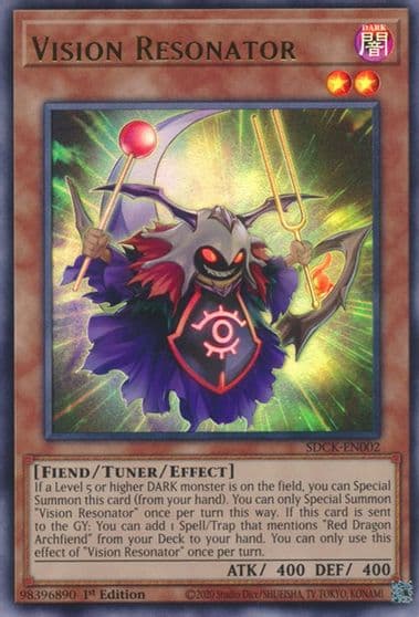 Vision Resonator Structure Deck: The Crimson King Yu-Gi-Oh! card