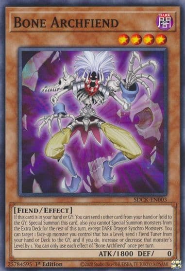 Bone Archfiend Structure Deck: The Crimson King Yu-Gi-Oh! card