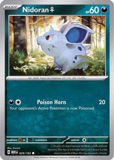 Nidoran F SV: Scarlet & Violet 151 Pokemon card