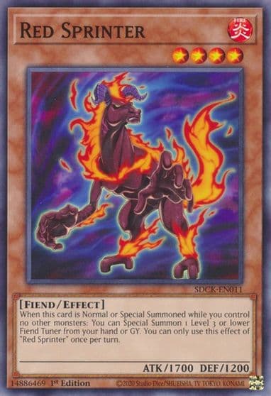 Red Sprinter Structure Deck: The Crimson King Yu-Gi-Oh! card