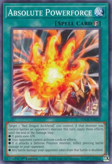 Absolute Powerforce Structure Deck: The Crimson King Yu-Gi-Oh! card