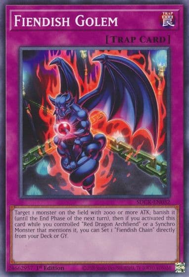 Fiendish Golem Structure Deck: The Crimson King Yu-Gi-Oh! card