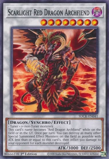 Scarlight Red Dragon Archfiend Structure Deck: The Crimson King Yu-Gi-Oh! card