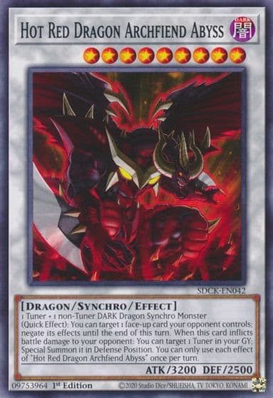 Hot Red Dragon Archfiend Abyss Structure Deck: The Crimson King Yu-Gi-Oh! card