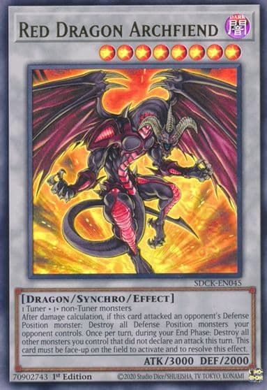 Red Dragon Archfiend Structure Deck: The Crimson King Yu-Gi-Oh! card